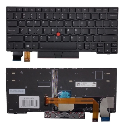 Attēls no Keyboard LENOVO Thinkpad X13, with Trackpoint, with Backlight, US