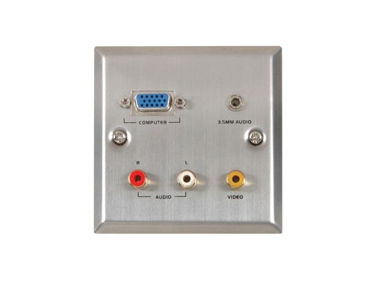 Picture of Komutāciju panelis THRU/VGA + AV tērauda