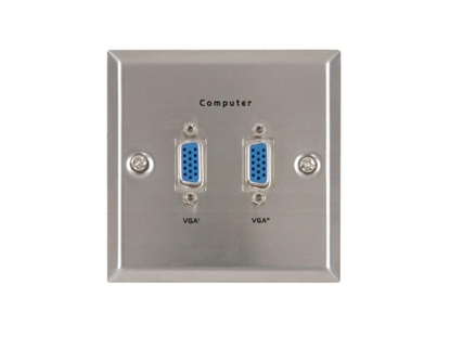 Picture of Komutāciju panelis THRU/VGA x 2 tērauda