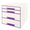 Picture of Leitz WOW Cube file storage box Polystyrol Metallic, Violet