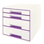 Attēls no Leitz WOW Cube file storage box Polystyrol Metallic, Violet