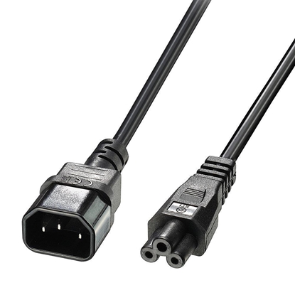 Изображение Lindy 3m IEC C14 to IEC C5 Extension Cable