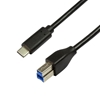 Изображение Kabel USB LogiLink USB-C - USB-B 2 m Czarny (CU0163)