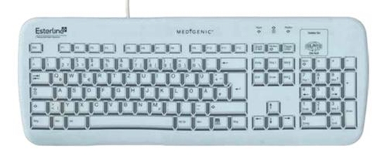 Изображение Medigenic Essential keyboard USB + PS/2 German White