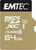 Picture of EMTEC MicroSD Card  64GB SDHC CL10 Speedin V30 A1 4K Adapter