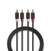 Picture of Nedis Audio Cable 2x RCA -> 2 x RCA 3m Black