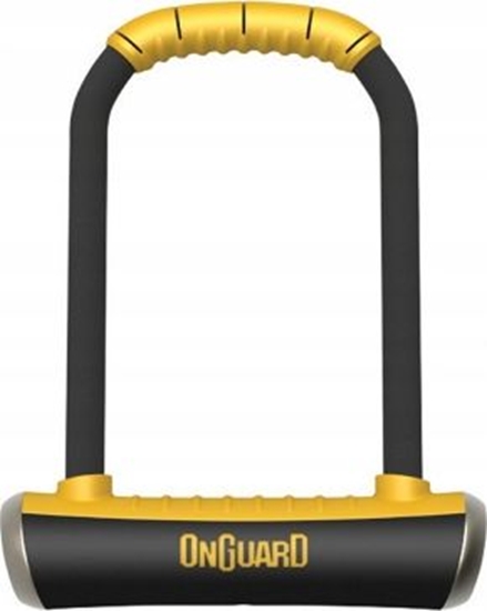 Изображение OnGuard Zapicie rowerowe ONGUARD PitBull STD 8003KA U-LOCK gr.14mm roz.115mm*230mm - 5 x Klucze z kodem