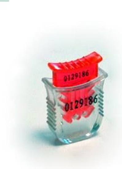 Picture of 	Plastikāta aizspiežama plomba HS206 (2gab.) iepakojuma Zilas