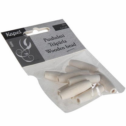 Attēls no Pogas Kapel koka 1x3cm 10gab.