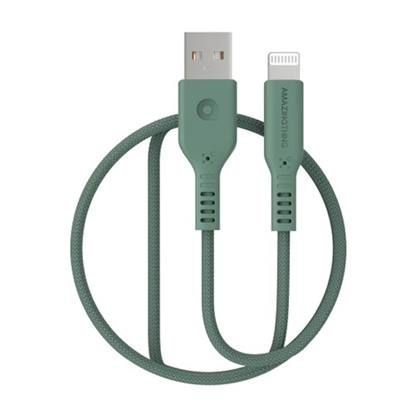 Picture of Premium MFI certifield Cable USB A - Lightning, 1.1m (mint) Speed Pro Zeus