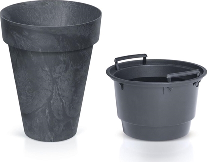 Attēls no Prosperplast Doniczka Cube Slim Beton Effect DCUS355E antracyt