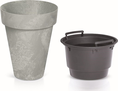 Attēls no Prosperplast Doniczka Cube Slim Beton Effect DCUS355E betonowa