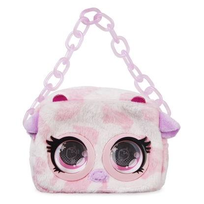 Attēls no Purse Pets Micro Cow Plush Pink Boy/Girl Handbag