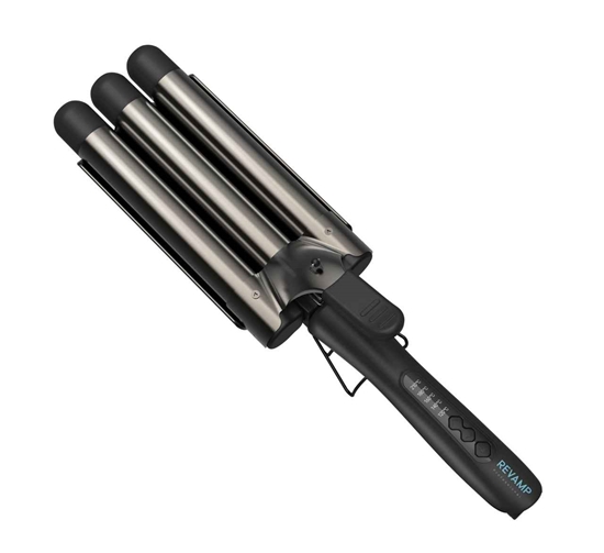 Picture of Revamp WV-2000X-EU Progloss Deep Beach Professional Ceramic Waver Black