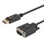 Изображение Savio CL-92 video cable adapter 1.8 m DisplayPort VGA (D-Sub) Black