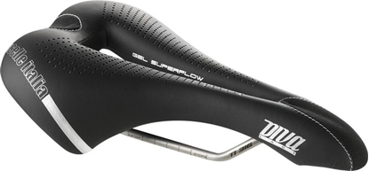Picture of Selle Italia Siodo SELLE ITALIA DIVA GEL SUPERFLOW S (id match - S3) TI 316 Tube 7, fibra-tek, 275g czarne (NEW)