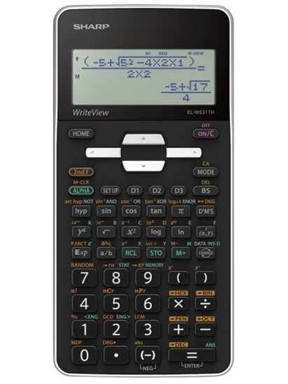 Picture of Sharp EL-W531TH calculator Pocket Display Black, Grey