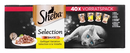 Attēls no Sheba Selection in Sauce Poultry Flavors 40 x 85 g
