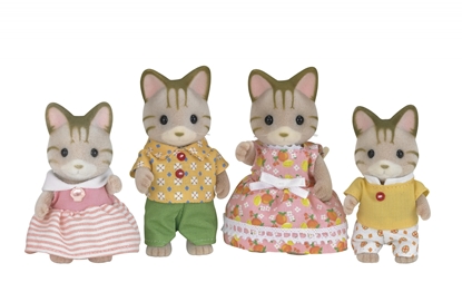 Picture of Sylvanian Families Striped Cat Family