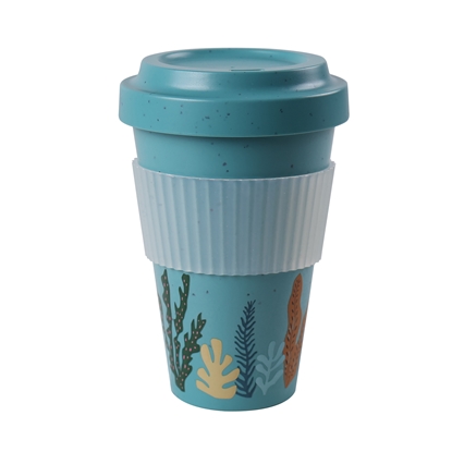 Picture of Stoneline Awave Coffee-to-go cup 21957 Capacity 0.4 L, Material Silicone/rPET, Turquoise