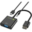 Attēls no Techly Cable Adapter Converter HDMI to VGA with Micro USB and Audio IDATA HDMI-VGA2AU