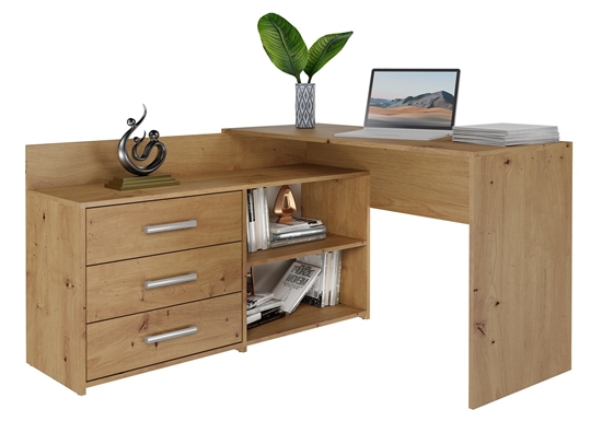 Picture of Topeshop DANY ARTISAN KPL computer desk Oak colour