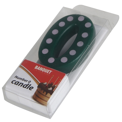 Picture of Tortes svecīte Cipars 0 Glitter Banquet