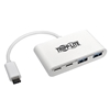 Picture of Tripp Lite U460-004-2A2C 4-Port USB-C Hub, USB C to 2x USB-A, 2x USB-C, USB 3.0, White