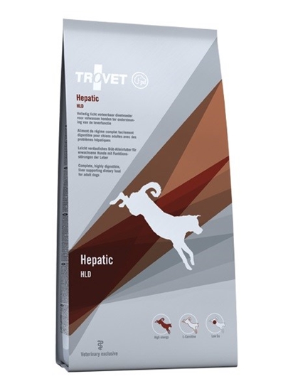 Picture of TROVET Hepatic HLD with chicken - dry dog food - 12,5 kg