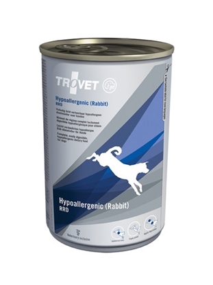 Picture of TROVET Hypoallergenic RRD with rabbit - Wet dog food - 400 g