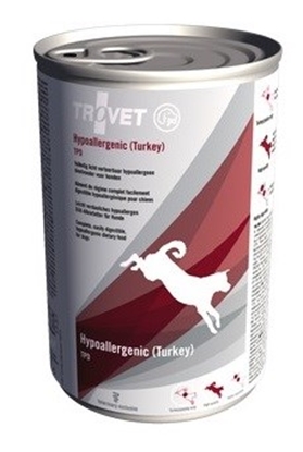 Picture of TROVET Hypoallergenic TPD with turkey - Wet dog food - 400 g