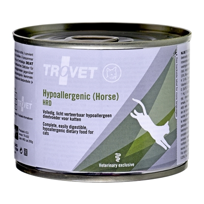 Picture of TROVET Hypoallergenic HRD with horse - wet cat food - 200g