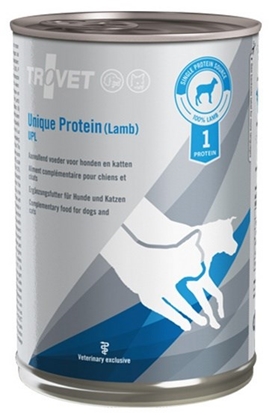 Picture of TROVET Unique Protein UPL with lamb - Wet dog and cat food - 400 g