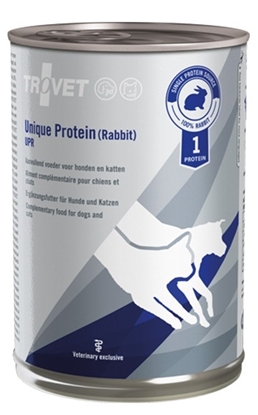 Picture of TROVET Unique Protein UPR with rabbit - Wet dog and cat food - 400 g