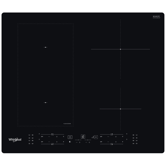 Picture of Whirlpool WL B3360 NE Black Built-in 59 cm Zone induction hob 4 zone(s)