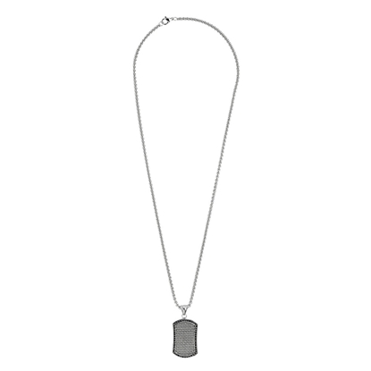 Picture of ZIPPO BLACK CRYSTAL PENDANT NECKLACE
