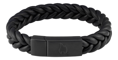 Attēls no Zippo Braided Leather Bracelet 22 cm