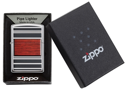 Picture of Zippo Lighter 28676 Pipe Wood Design