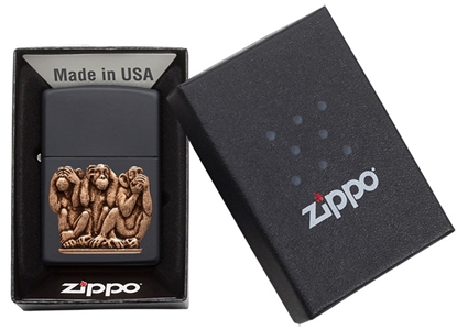 Picture of Zippo Lighter 29409 Three Monkeys