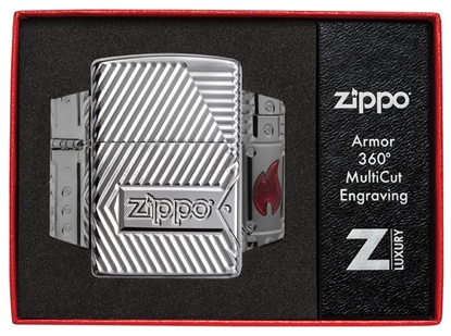 Picture of Zippo Lighter 29672 Armor™ Bolts Design
