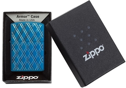 Picture of Zippo Lighter 29964 Armor™ High Polish Blue Diamonds