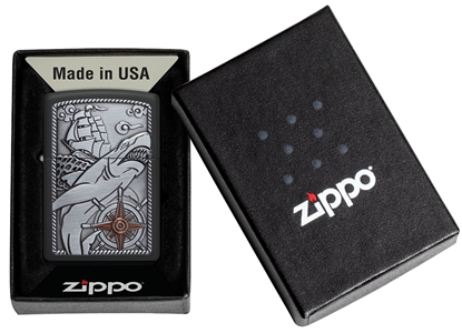 Изображение Zippo Lighter 48120 Ship Shark Emblem Design