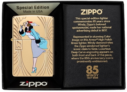 Attēls no Zippo Lighter 48413 Windy 85th Anniversary Collectible Armor® 