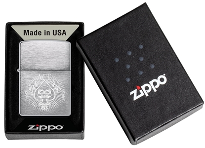 Изображение Zippo Lighter 48500 Spade Skull Design