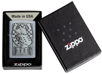 Picture of Zippo Lighter 49294 Lucky 7 Emblem Design
