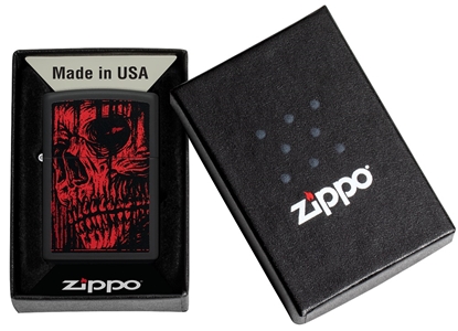 Picture of Zippo Lighter 49775 Red Skull Design