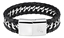 Изображение Zippo Steel Braided Leather Bracelet 22 cm
