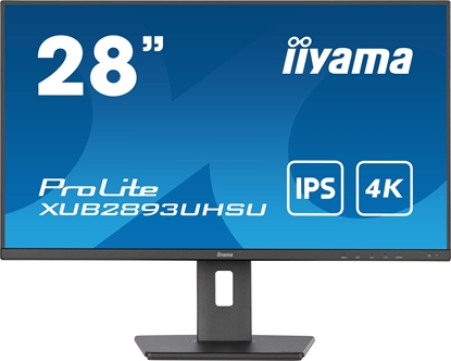 Attēls no iiyama ProLite computer monitor 71.1 cm (28") 3840 x 2160 pixels 4K Ultra HD LED Black