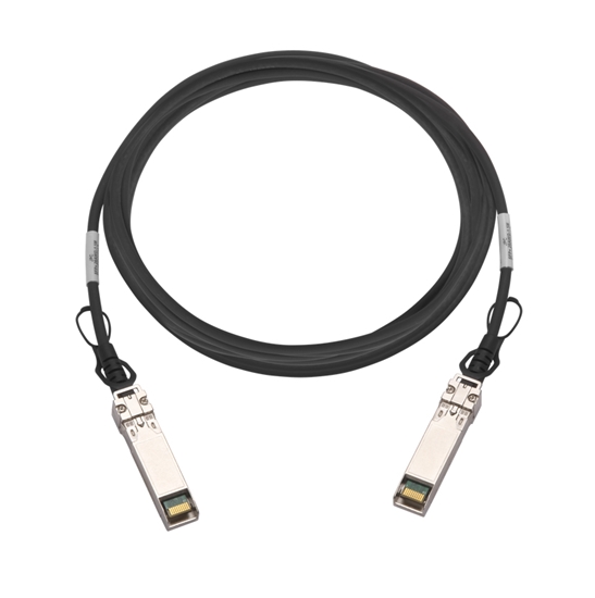 Picture of QNAP CAB-DAC15M-Q28B4 fibre optic cable 1.5 m QSFP28 Black