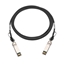 Picture of QNAP CAB-DAC15M-Q28B4 fibre optic cable 1.5 m QSFP28 Black